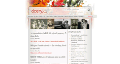 Desktop Screenshot of dcery.cz