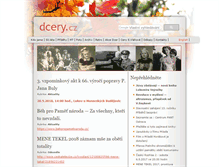 Tablet Screenshot of dcery.cz